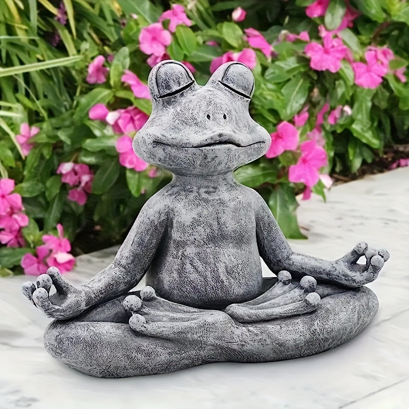 3 Pieces Frog Statue Sculpture Figurines Modern Collection Ceramic  Miniature Frog Ornament for Living Room Tabletop Tearoom