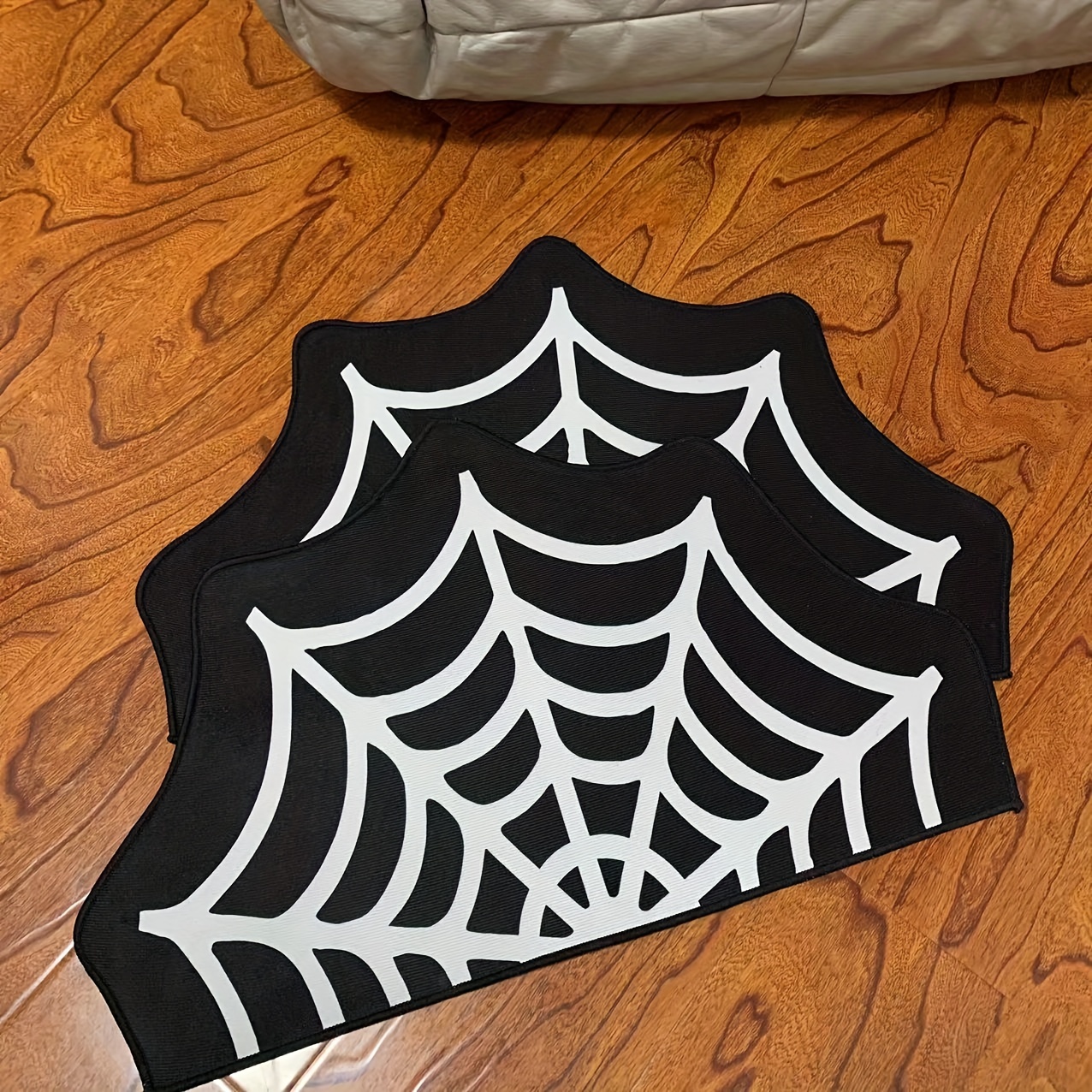 Halloween Spiderweb Pattern Floor Mat Soft And Comfortable - Temu