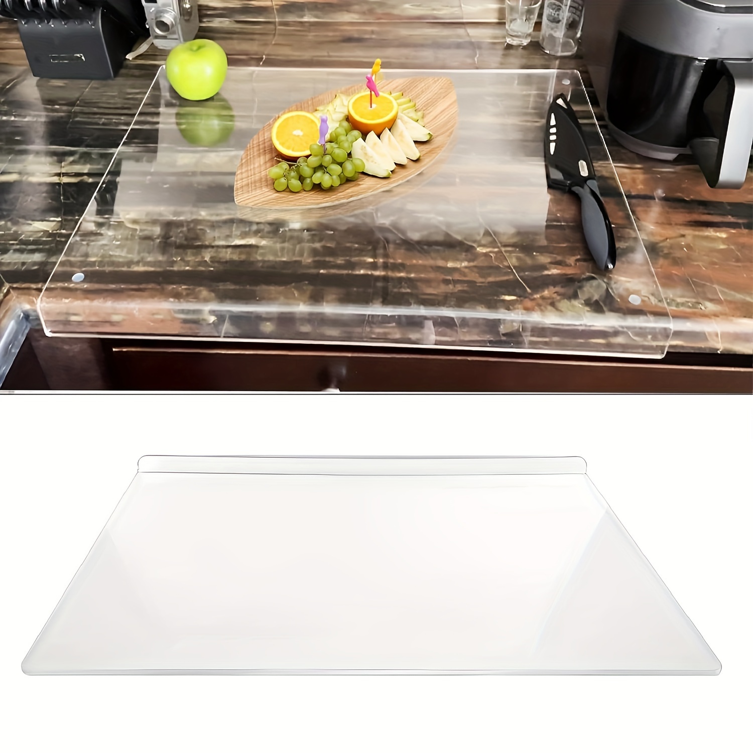 Acrylic Cutting Boards For Kitchen Counter, Acrylic Anti-slip