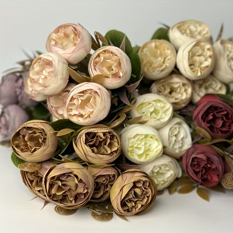 Cabbage Roses Artificial Flowers Winter Floral Arrangements Artificial Artificial Flower Flowers Rose Wedding Bouquetss Floral Rose Flower Silk Flower