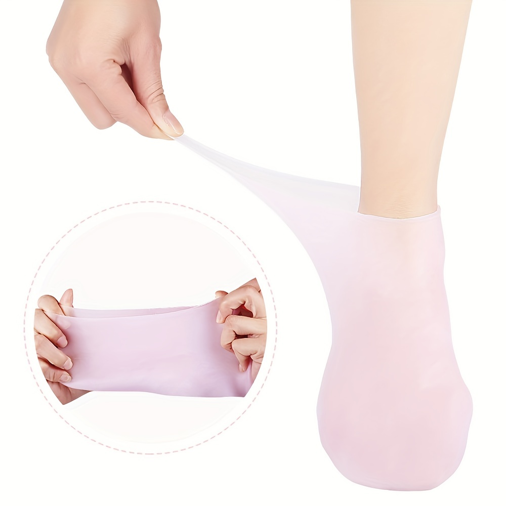 1 Pair Of Non Slip Silicone Moisturizing Aloe Socks Soft Only Fit Night  Home Long Term Use Replace Regularly, Shop On Temu And start Saving