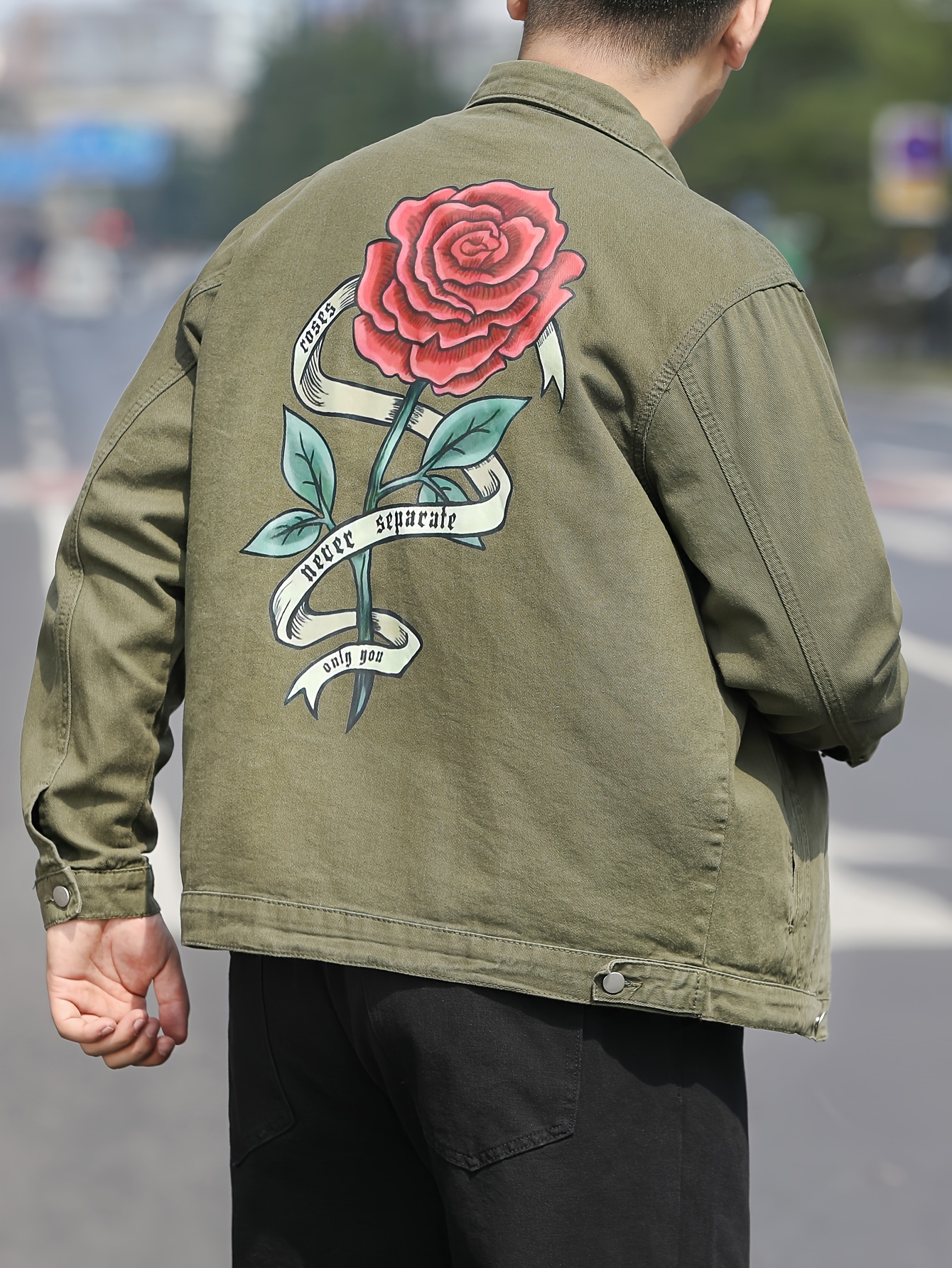 Rose denim jacket mens sale