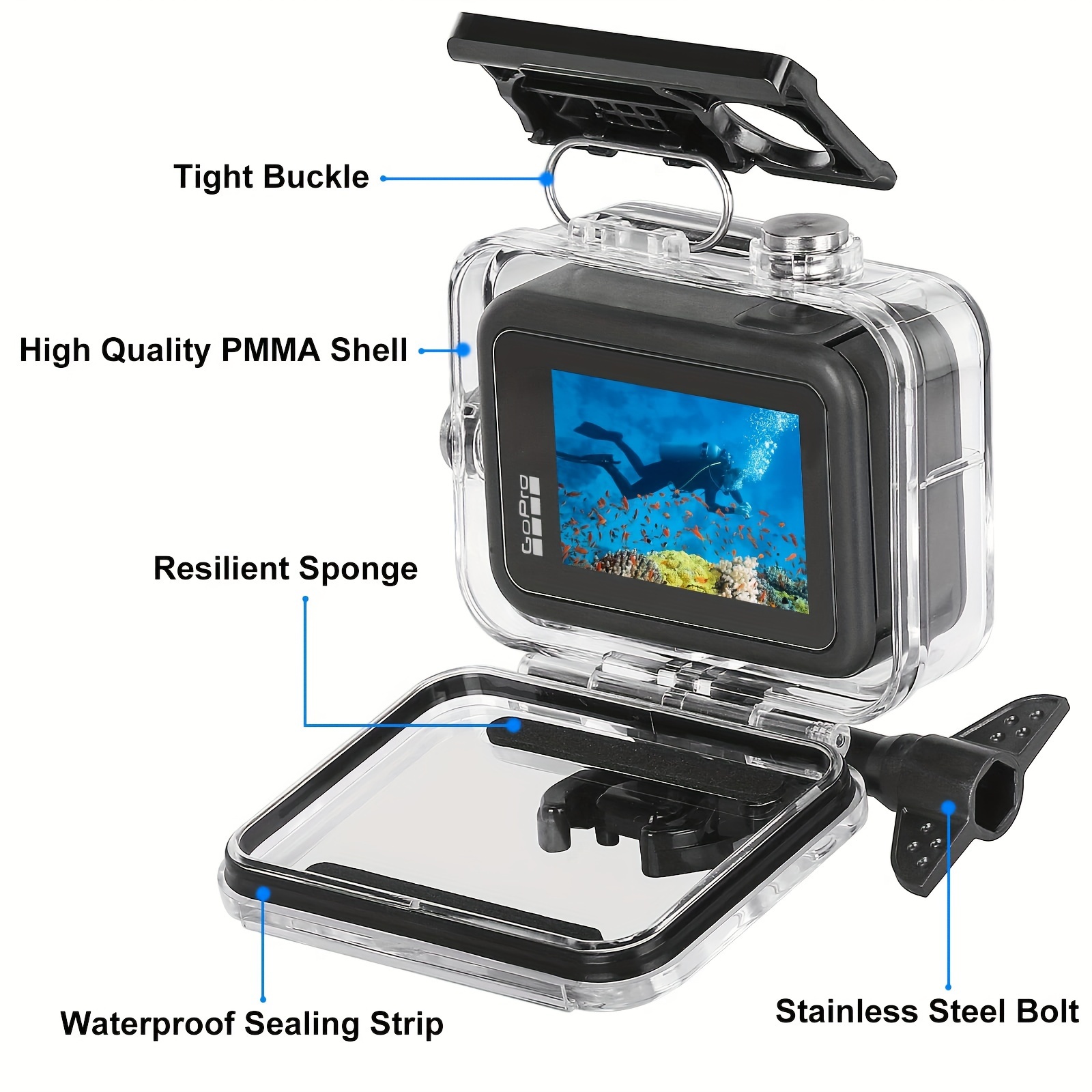 Waterproof case GoPro 9 / 10 / 11 / 12