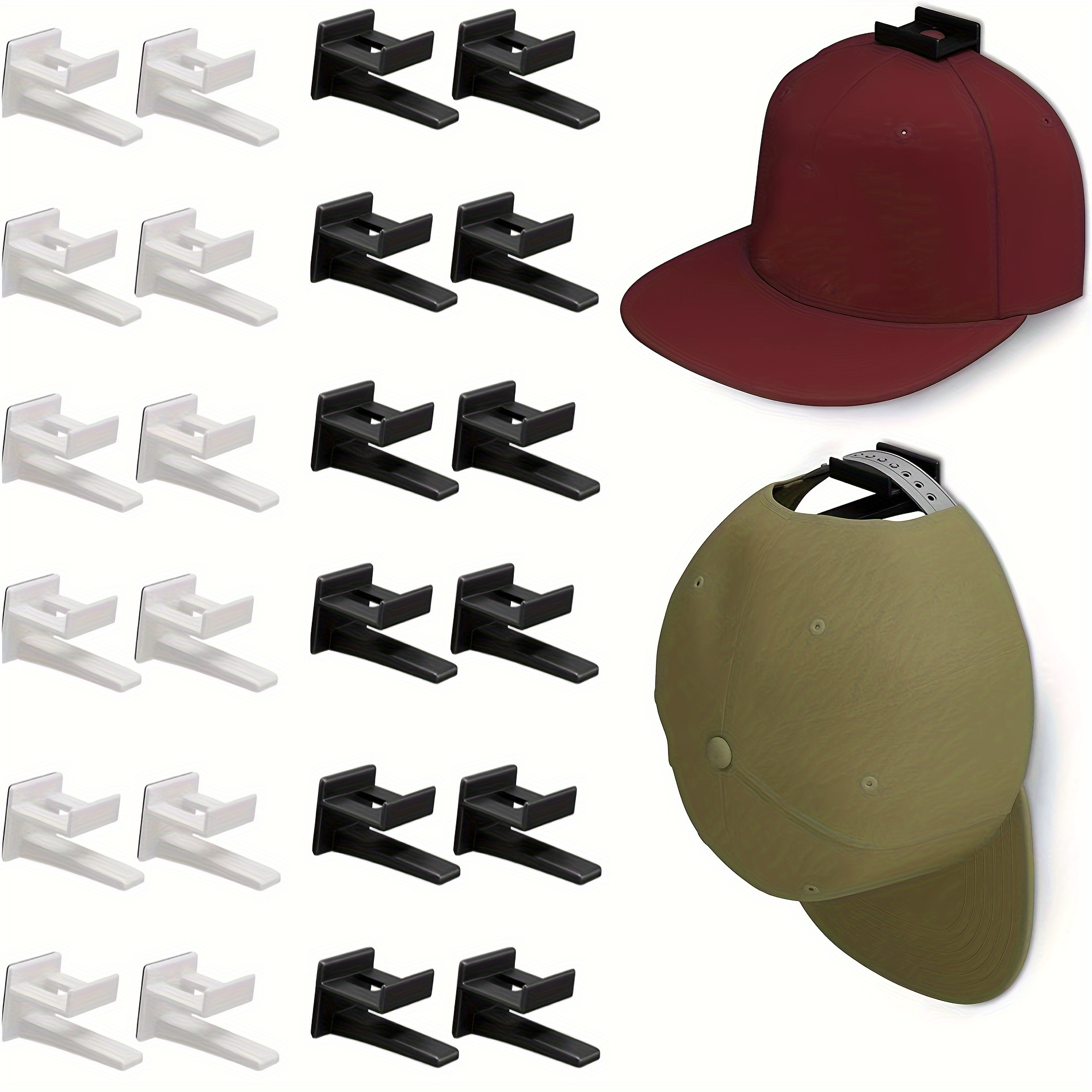 Plastic Hanging Hat Storage Hook Wall Punch Free Durable - Temu