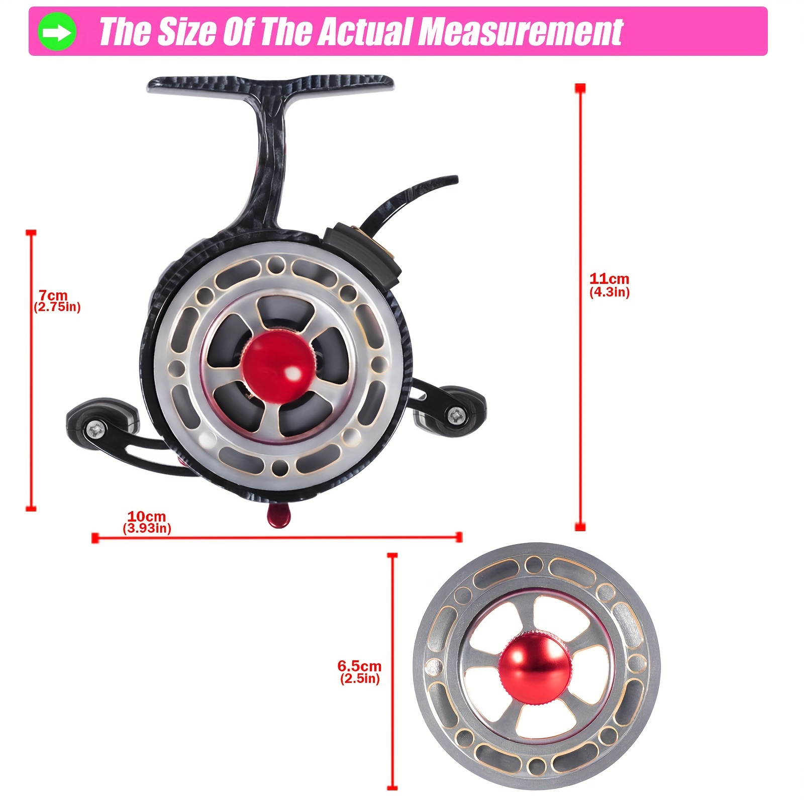 Samolla Winter Ice Fishing Reel 3.5:1 Gear Ratio Ultra - Temu United Kingdom