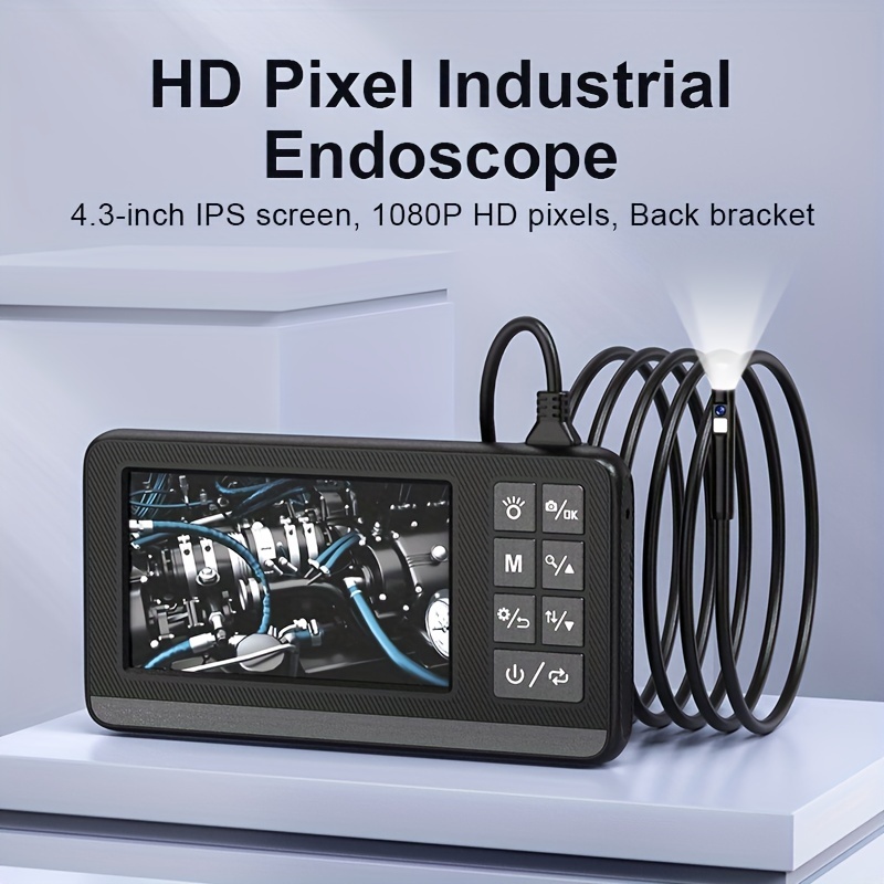 4.3 IPS-Bildschirm Industrie-Endoskop-Kamera HD1080P Single Dual Objektiv  Inspektion Endoskop IP68 Wasserdichte LEDs 2600mAh Batterie