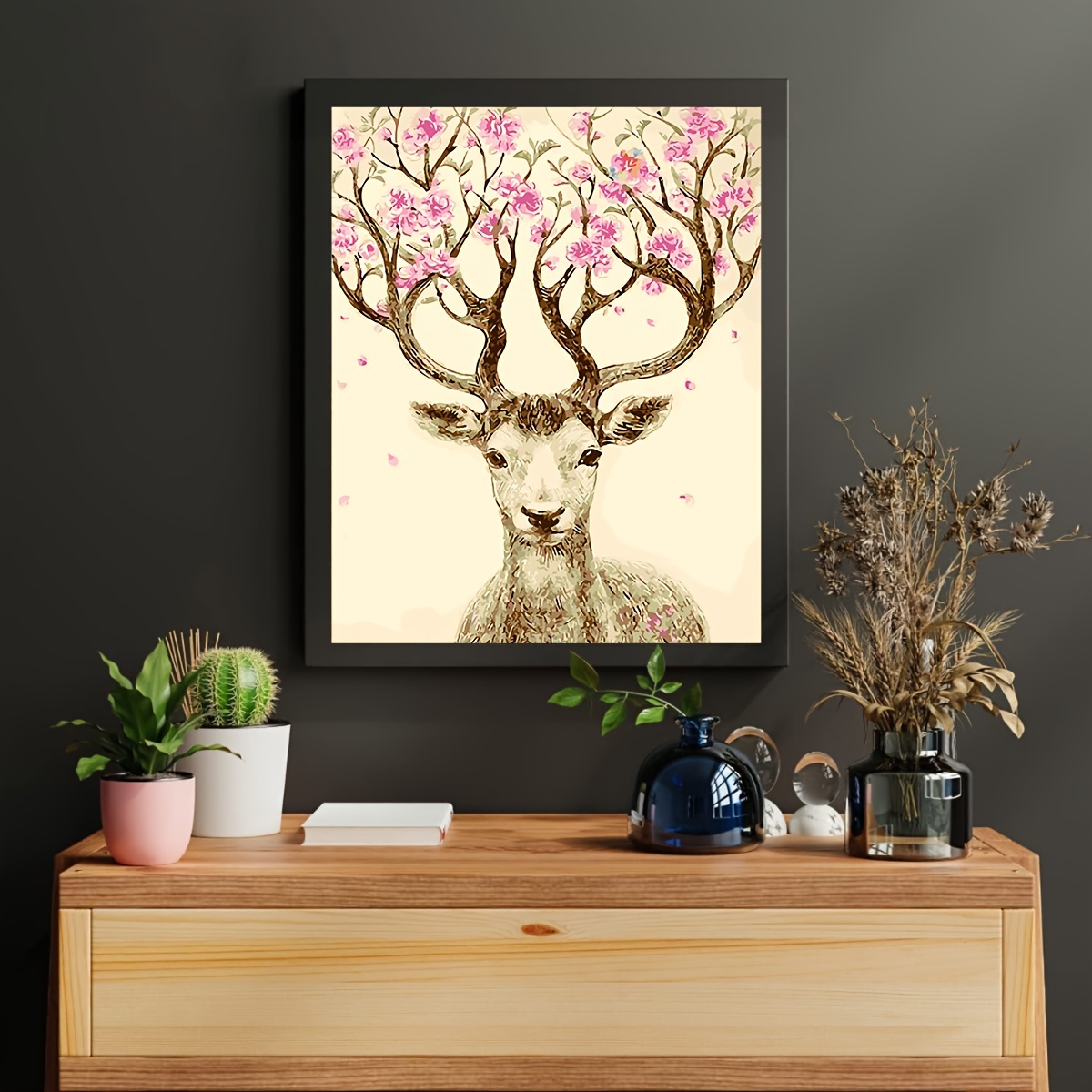 Peinture Par Numéros Adultes - Peintures à Faire Soi-même - Cerf - Cool  Deer - Bois 