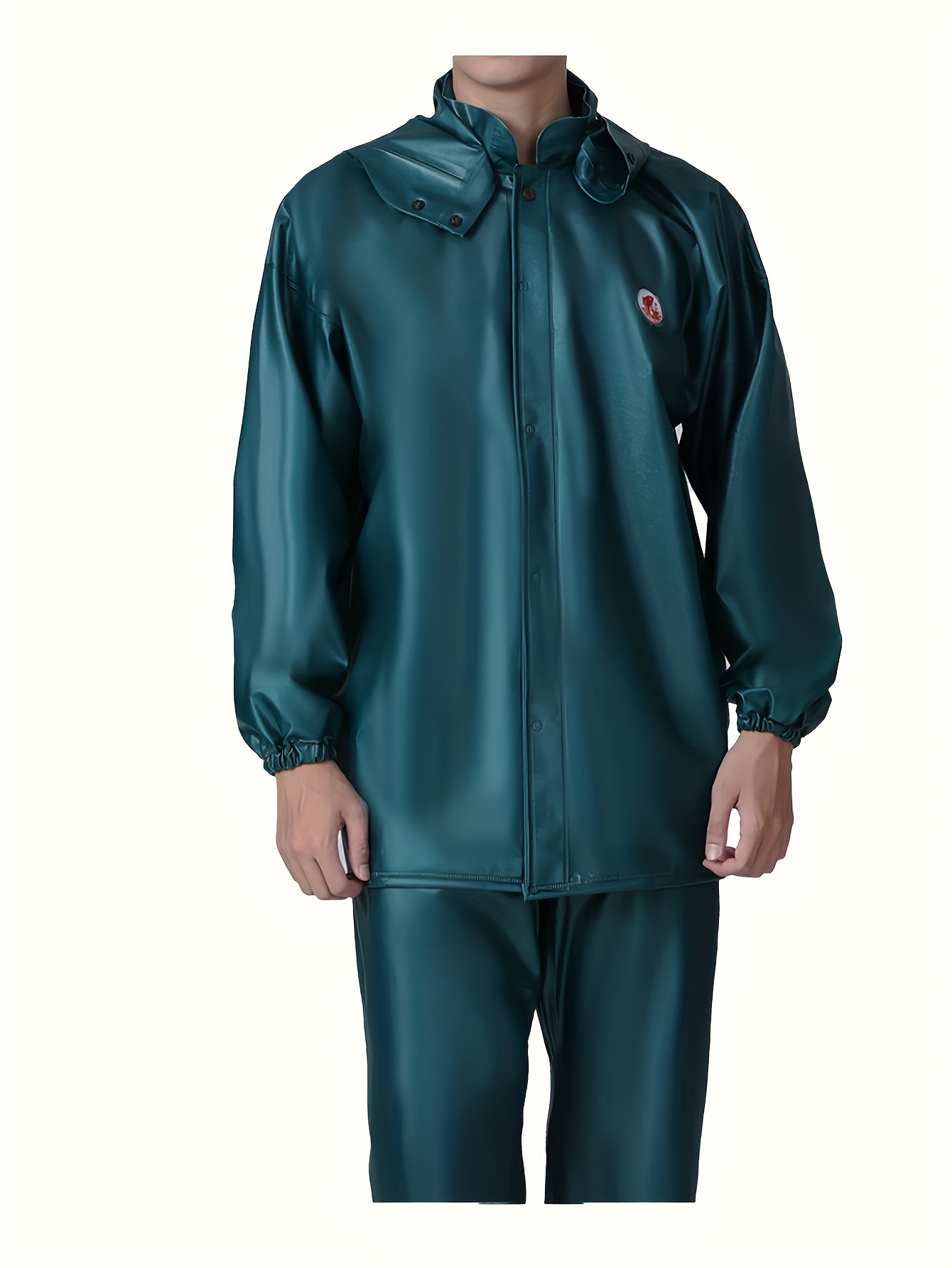 raincoat and rainpants pvc sea   cloth pearlescent suit fishing agriculture mining construction outdoor crowd use split style   with zipper details 10