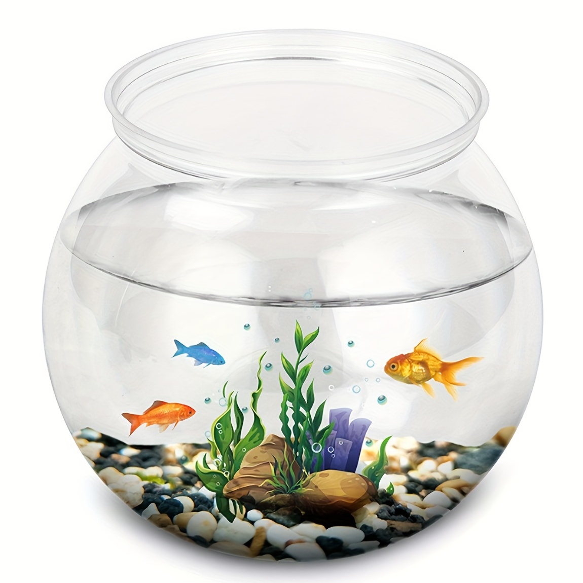 Sturdy Transparent Round Fish Bowl: Perfect Aquarium - Temu Canada