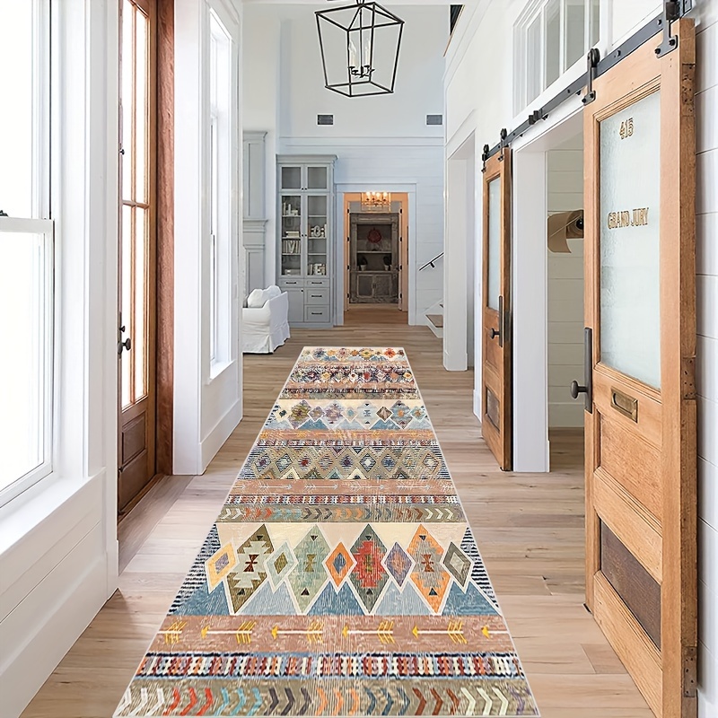 Tapis de porte d'entrée géométrique Tapis absorbant antidérapant pour tapis  de bain de couloir tapis de couloir de cuisine tapis de bienvenue tapis  pour tapis de sol