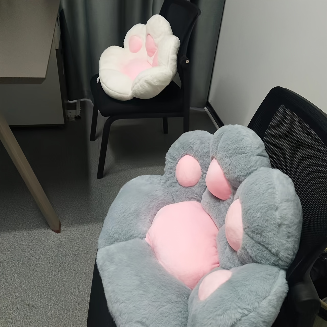  Cute Seat Cushion, Cat Paw Shape Lazy Sofa Office Seat