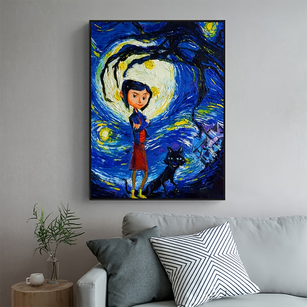 Anime Pictures Canvas Paintings Vintage Wall Art Little - Temu