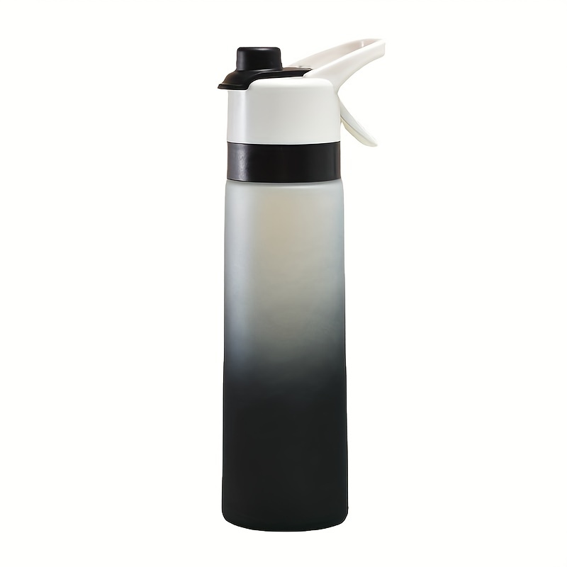 Misting Sports Water Bottle Bpa Free Plastic Gradient Color - Temu