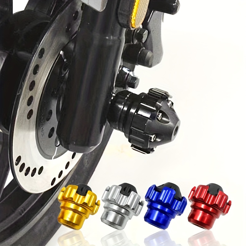 Protege Cadre,Tige Anti chute pour moto Scooter de 8mm, barre de protection  Anti chute en aluminium CNC, moteur de 8mm - Type black