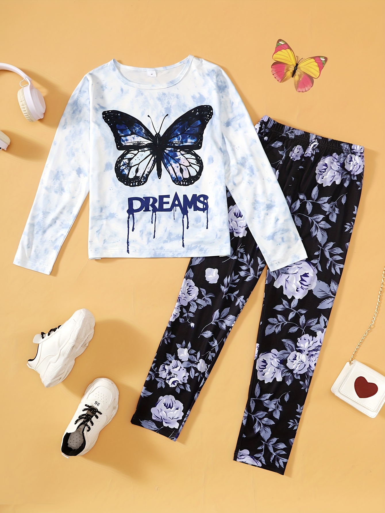 Cute Butterfly Style Graphic Girls Briefs Kids Comfortable - Temu