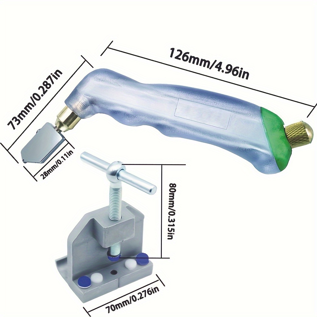 Oil Glass Cutter Set Tile Repair Cutter With 2 Carbide - Temu