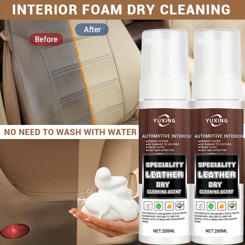 Car Interior Cleaner, Car Fabric Cleaning Spray, Car Interior Ceiling  Cleaner, Fabric Flannelette Leather Seat Cleaner - Temu