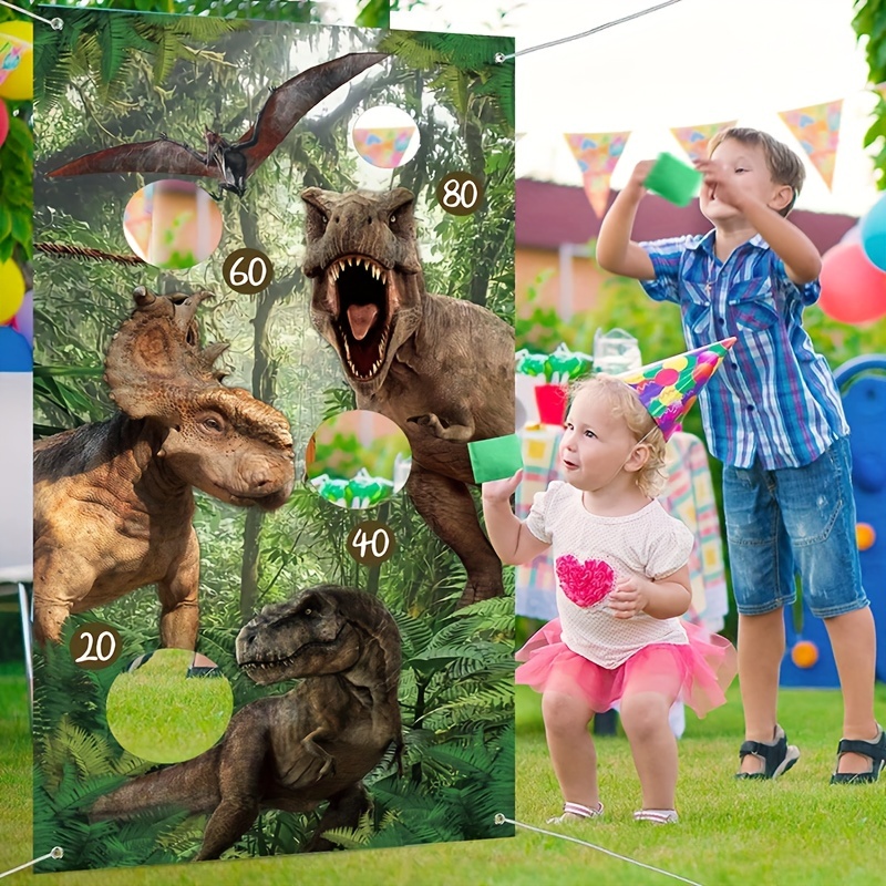 Dinosaur Children Bag Throwing Game Supplies For Birthday Use