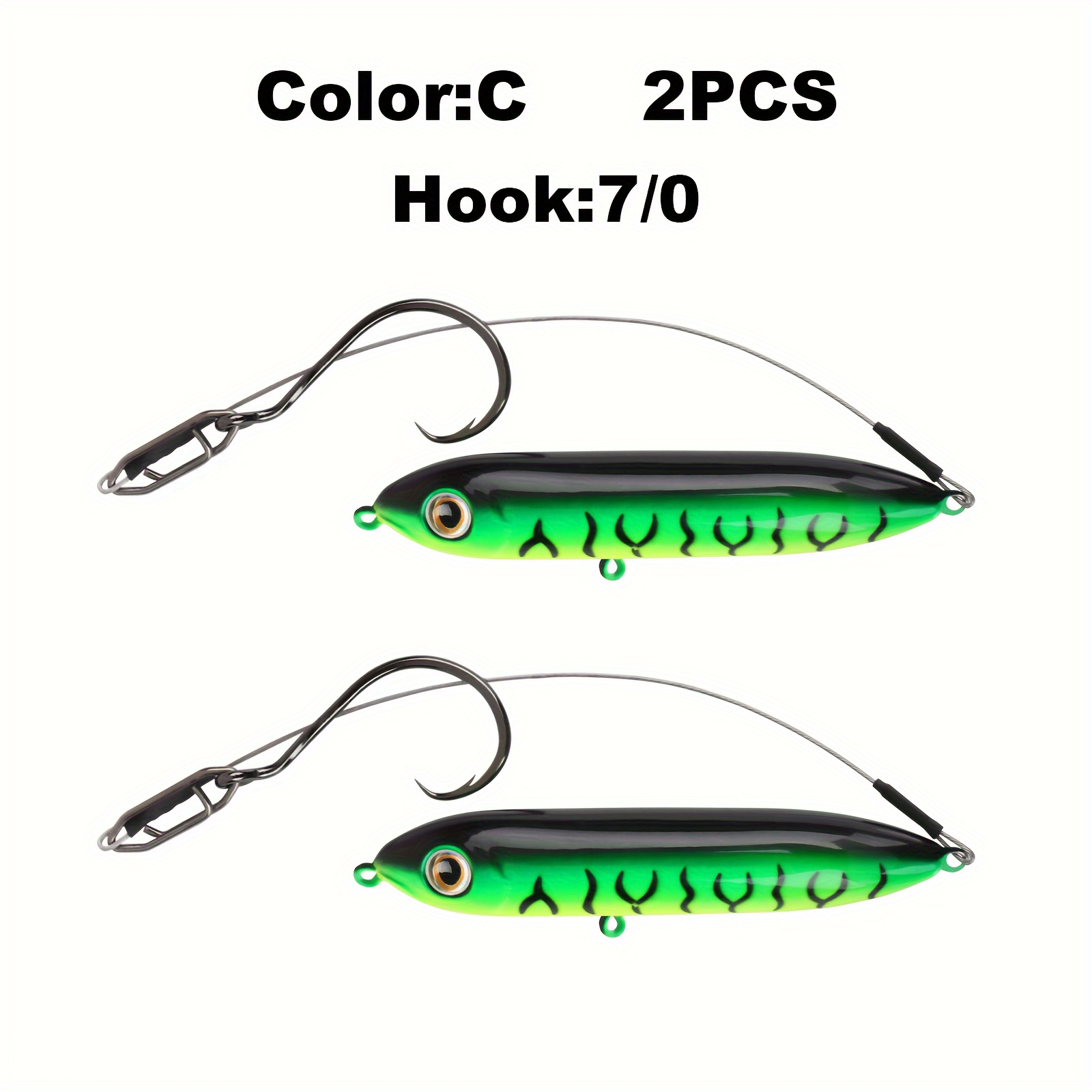 OCEAN CAT 10 Packs Feather Fish Skin 6 Hooks Fishing Rigs with String Hooks  Glow Fishing Beads High Carbon Hooks for Freshwater Saltwater Fishing Lures  Bait Rig Tackle — OCEAN CAT Fishing Tackle