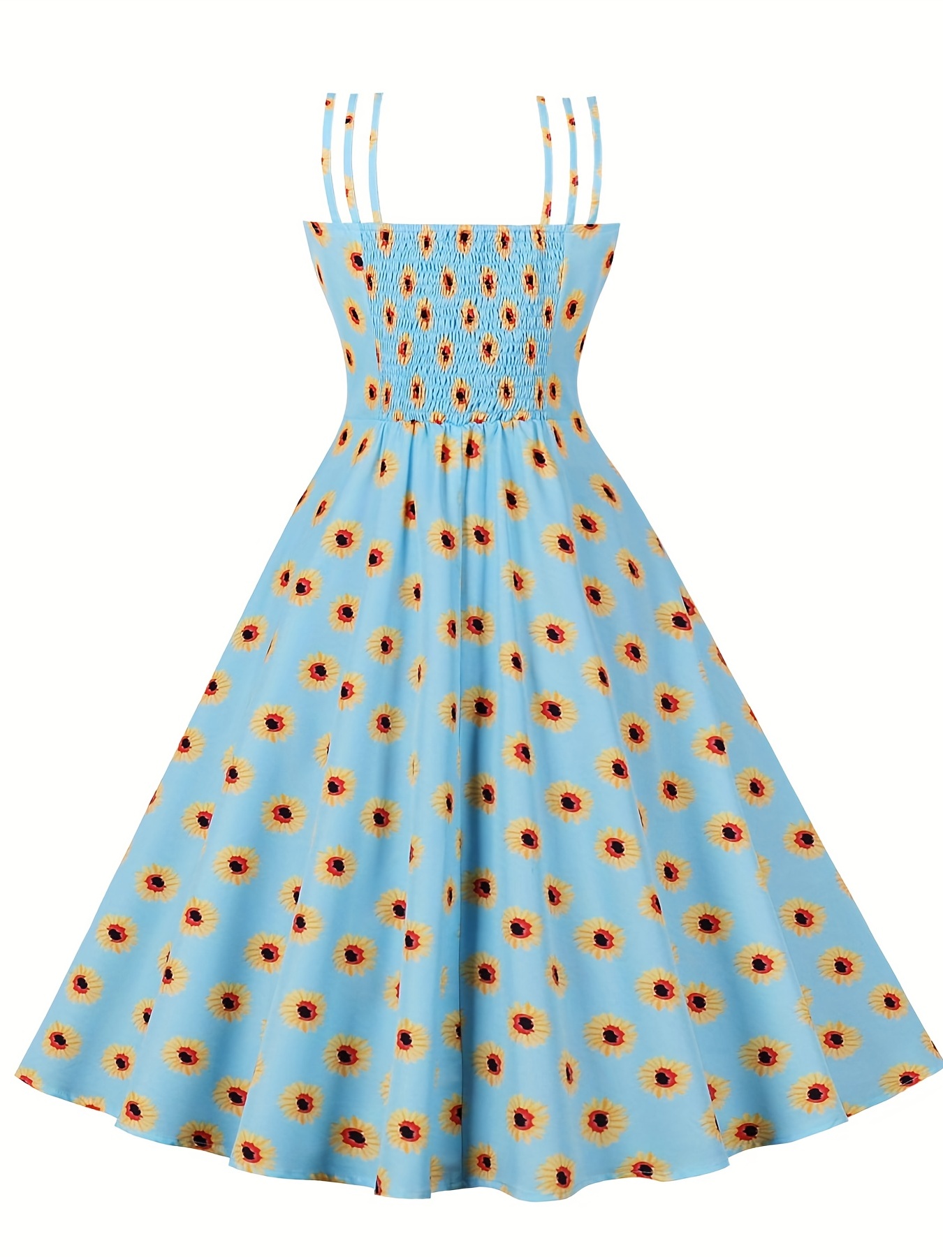 Women's 1950s Retro Rockabilly Dress Vintage Polka Dot - Temu
