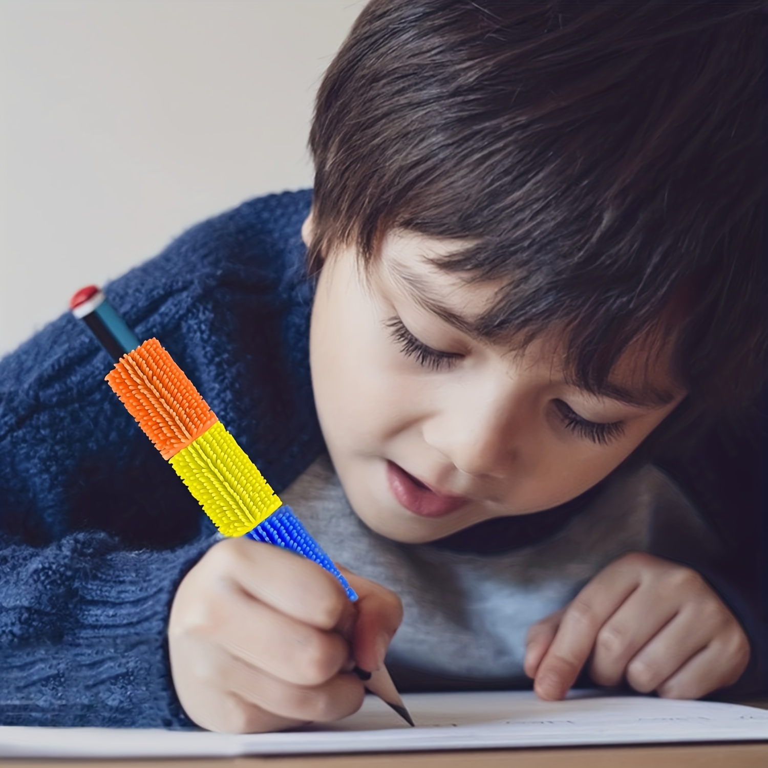 Poignées Crayons, Aide écriture,8 Pièces Enfant Stylo Aide