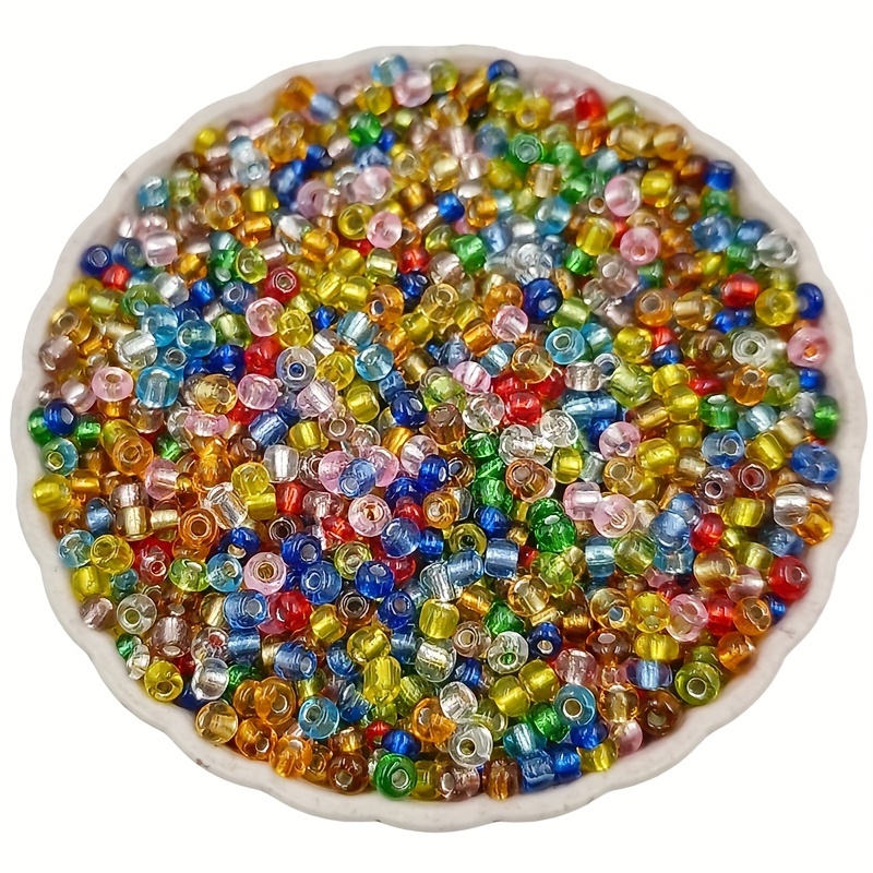 Colorful Glass Loose Seed Beads For Jewelry Making Diy - Temu