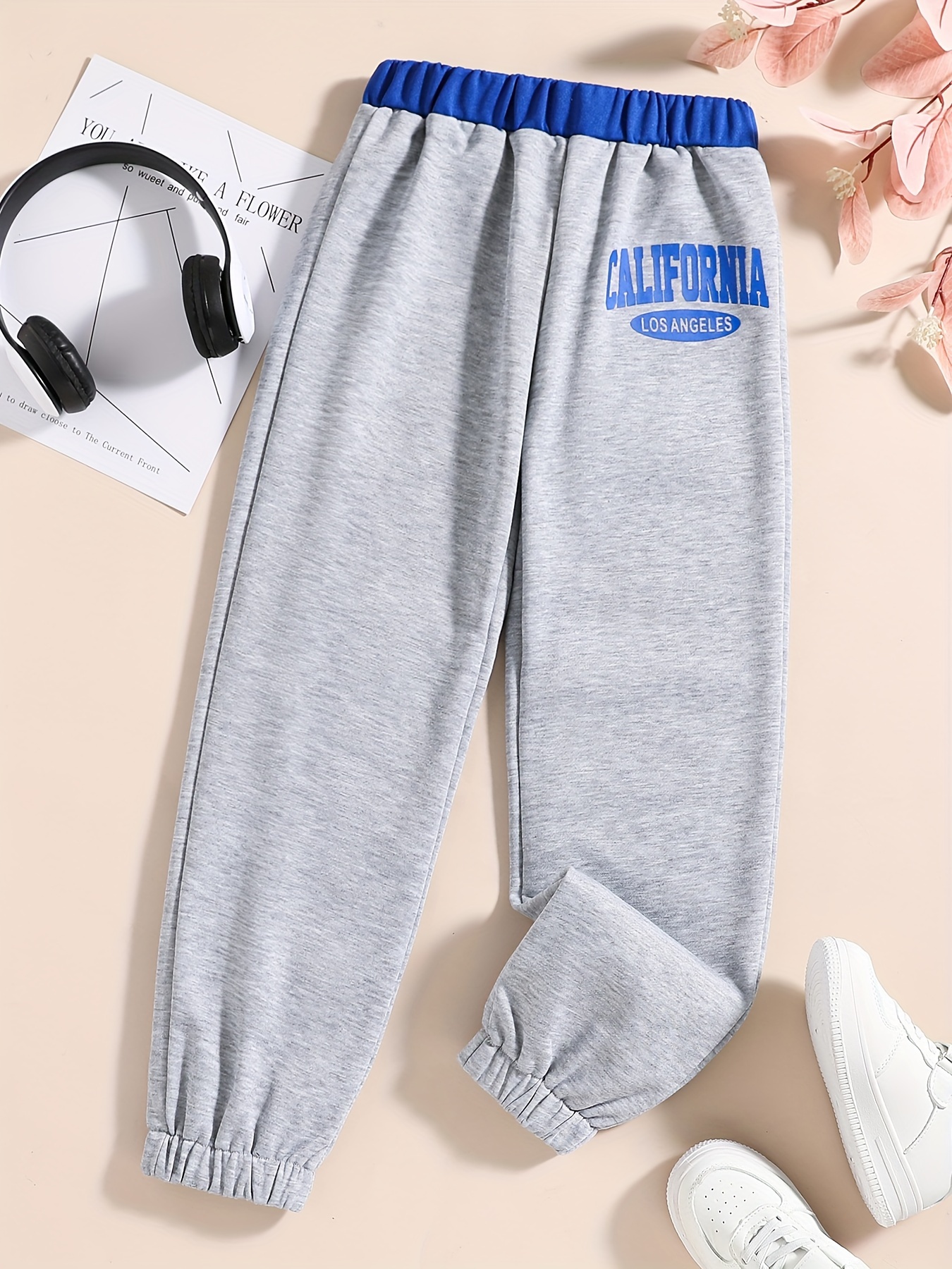 Sporty Style Girls Hot Mess Print Jogger Pants Pull Casual - Temu