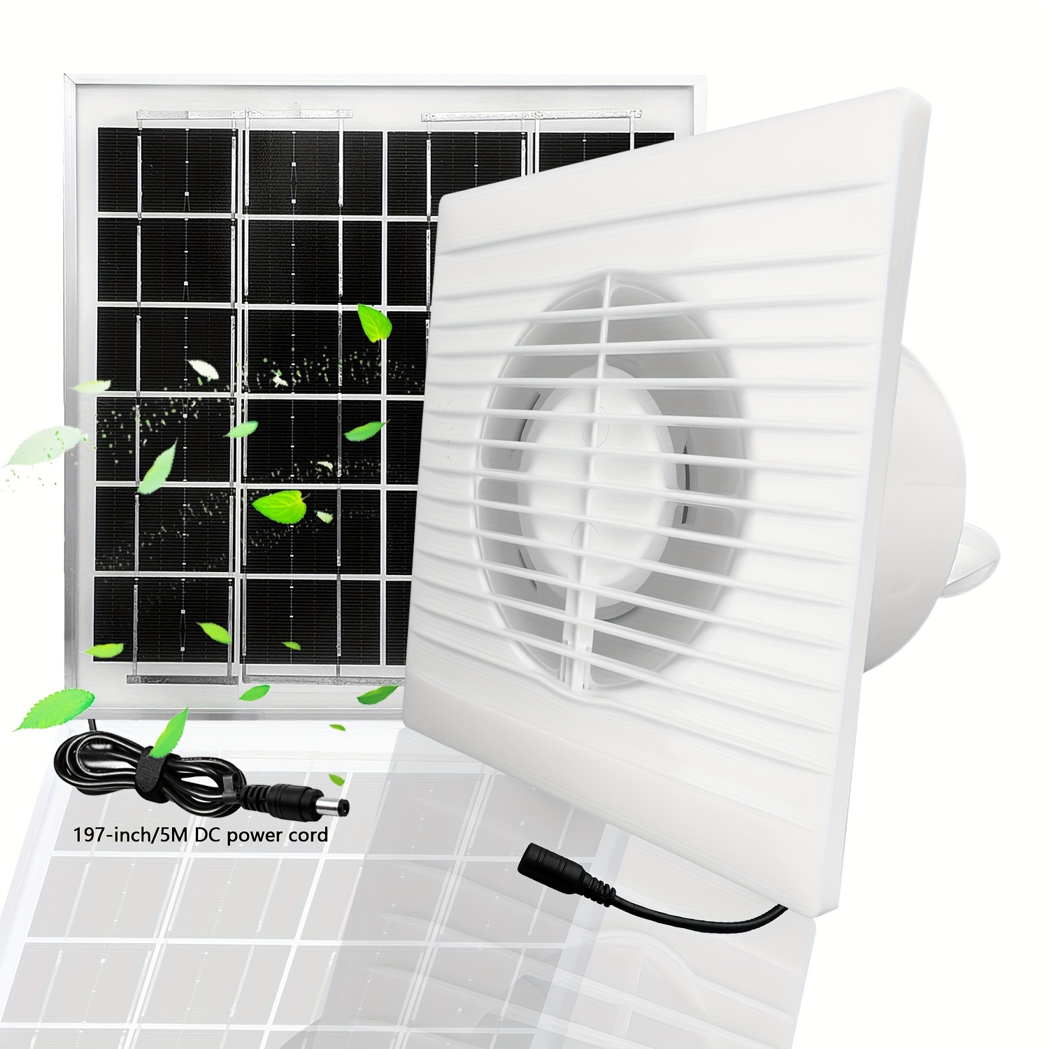 Extracteur d'air solaire 10W 12V, Portable, étanche, extérieur, pour serre,  chien, maison, équipement de Ventilation domestique