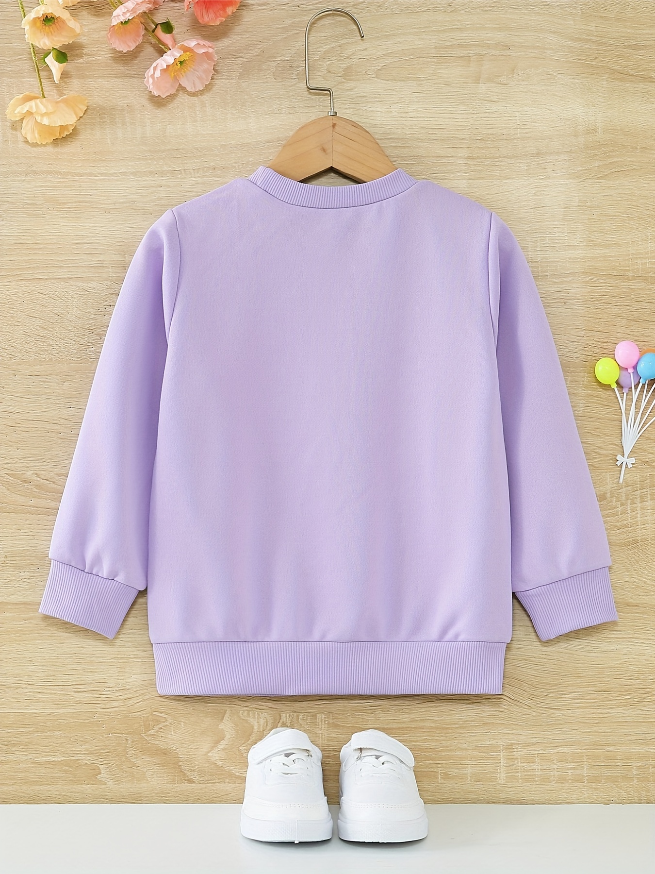 Printed sweatshirt - Light purple - Ladies