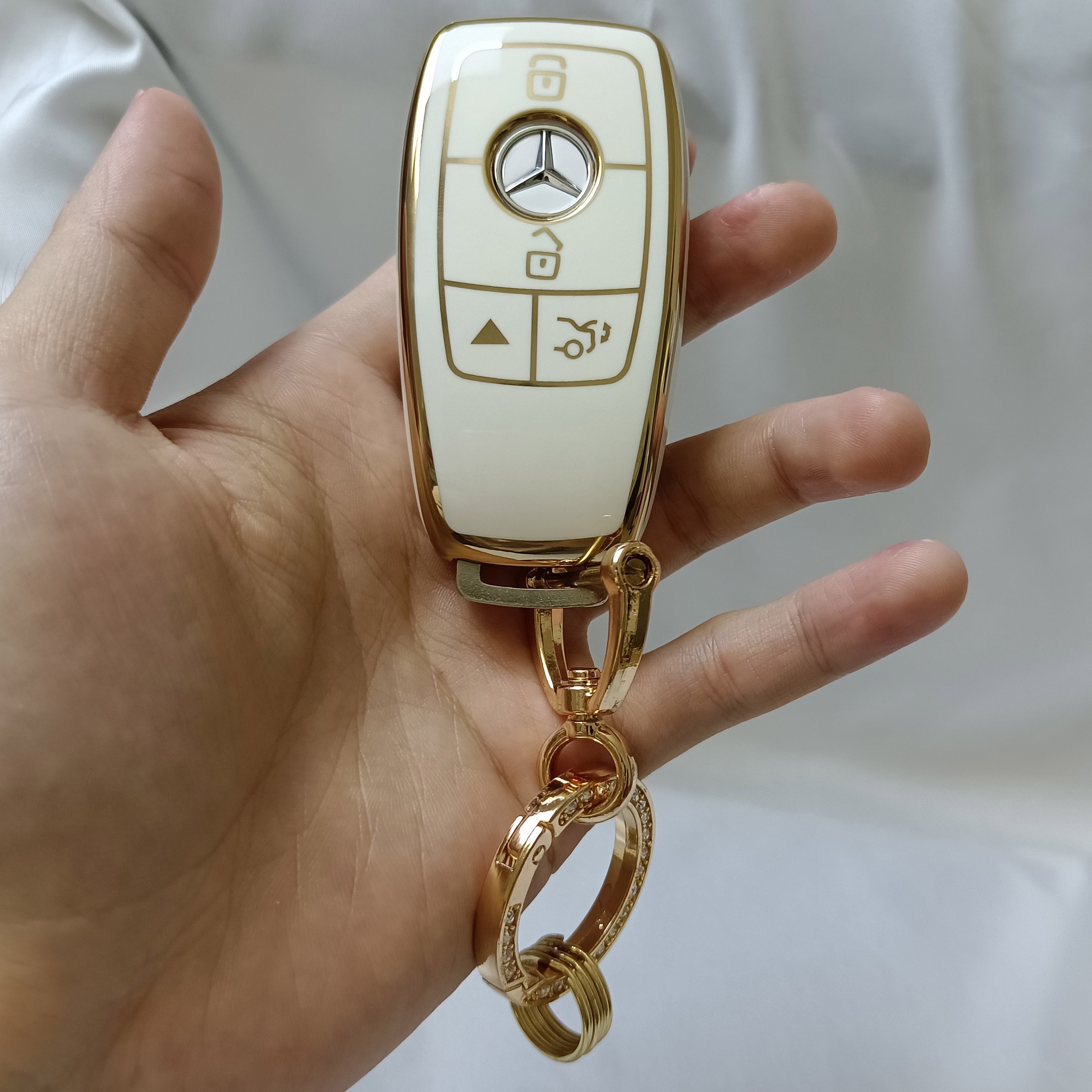 Für Mercedes Benz Schlüsselhülle Autoschlüssel Schutz Mit - Temu