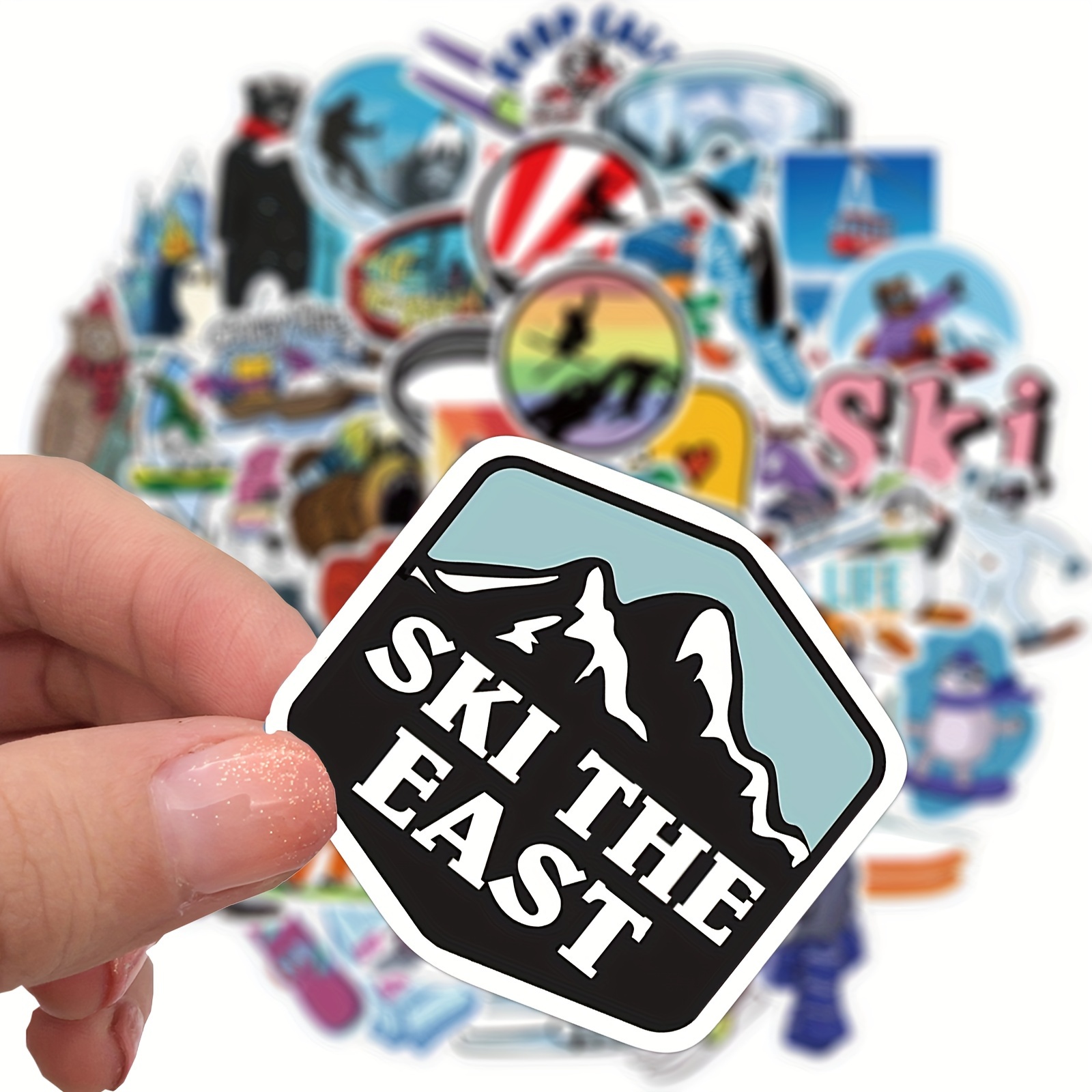 Snowboarding Ski Stickers Cool Room Diy Waterproof - Temu