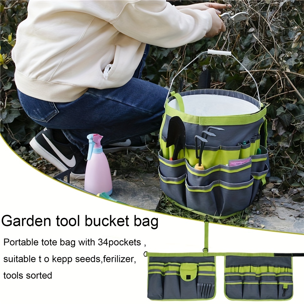 5 Gallon Bucket Organizer Tote Bag Toolkit Bag Garden Tool Kits 30