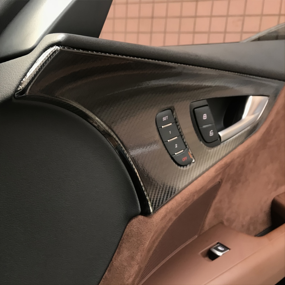Car Interior Center Console Panel Door Handle 3d 5d Carbon Fiber Stickers  Decals Car Styling Accessories A7 4g8 2009 2018, Discounts Everyone