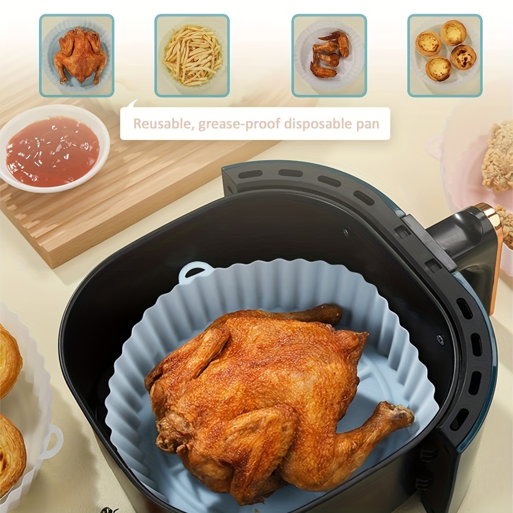 Silicone Air Fryer Liners  Reusable Silicone Liners Inserts Bowls