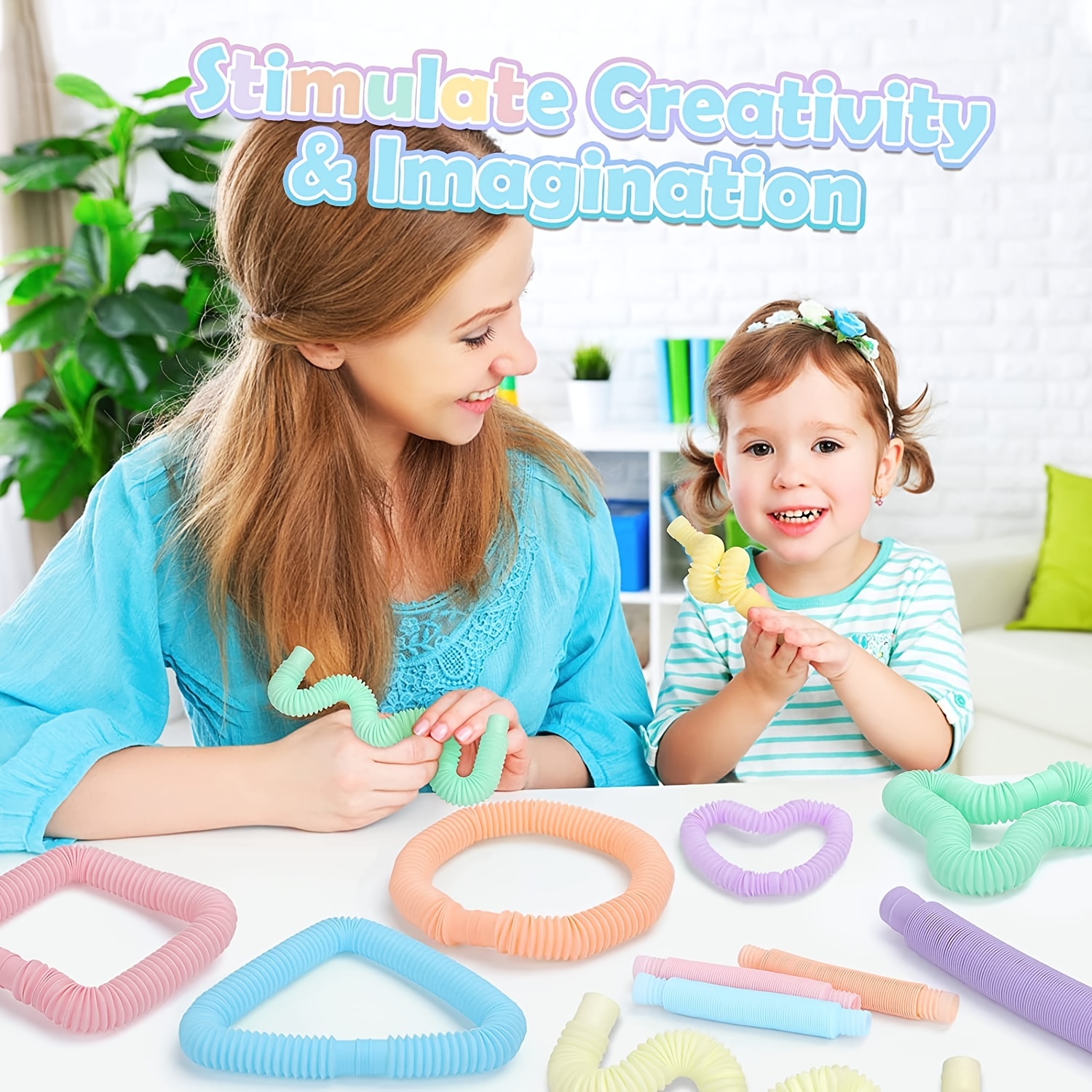 Jouets sensoriels Pop Tubes, jouets pour tout-petits Fidget Pack de  motricité fine, jouets Fidget pour enfants sensoriels et jouets  d'apprentissage pour enfants. 