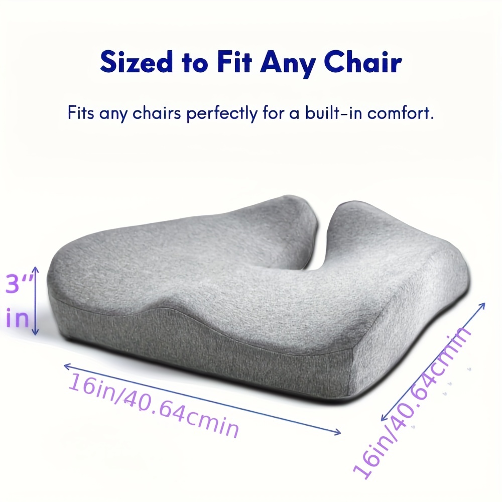 Patented Pressure Relief Seat Cushion For Extended Sitting - Temu
