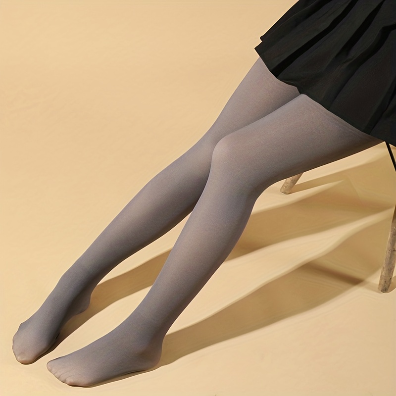Women's Thermal Tights Fake Translucent Leggings Winter - Temu Japan
