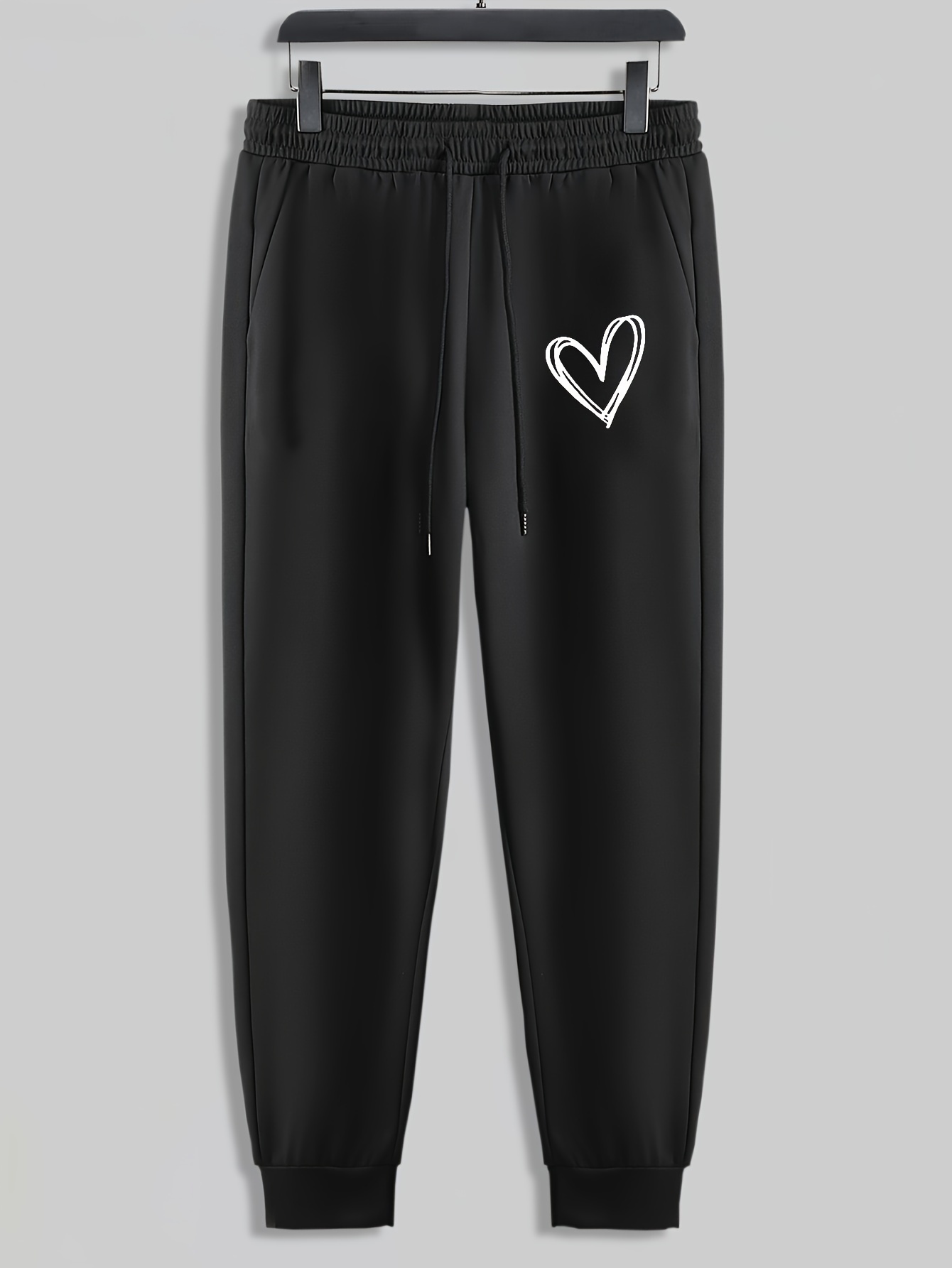 KS-QON BENG Watercolor Hearts Men's Sweatpants Sports Long Pants