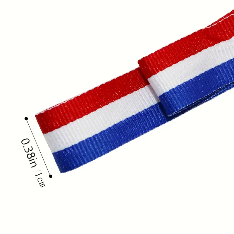 50 Yard Red White Blue Striped Ribbon Fabric Grosgrain - Temu United Arab  Emirates
