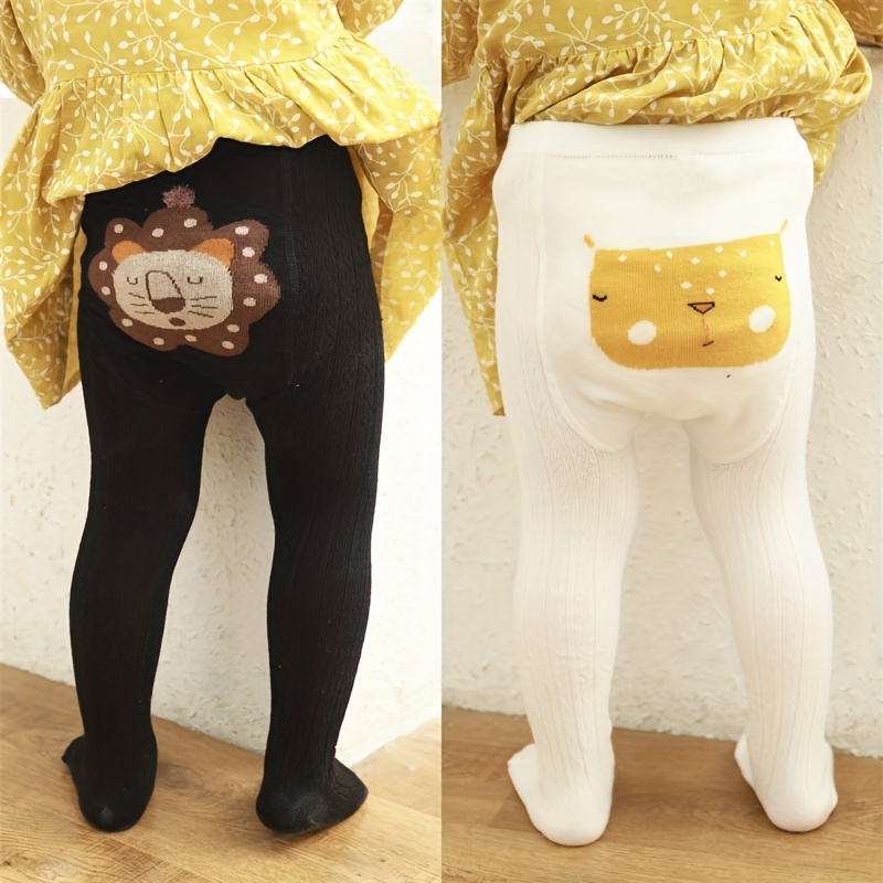 Girls Cotton Plain Color Leggings Pants Lace Trim Bowknot - Temu Canada