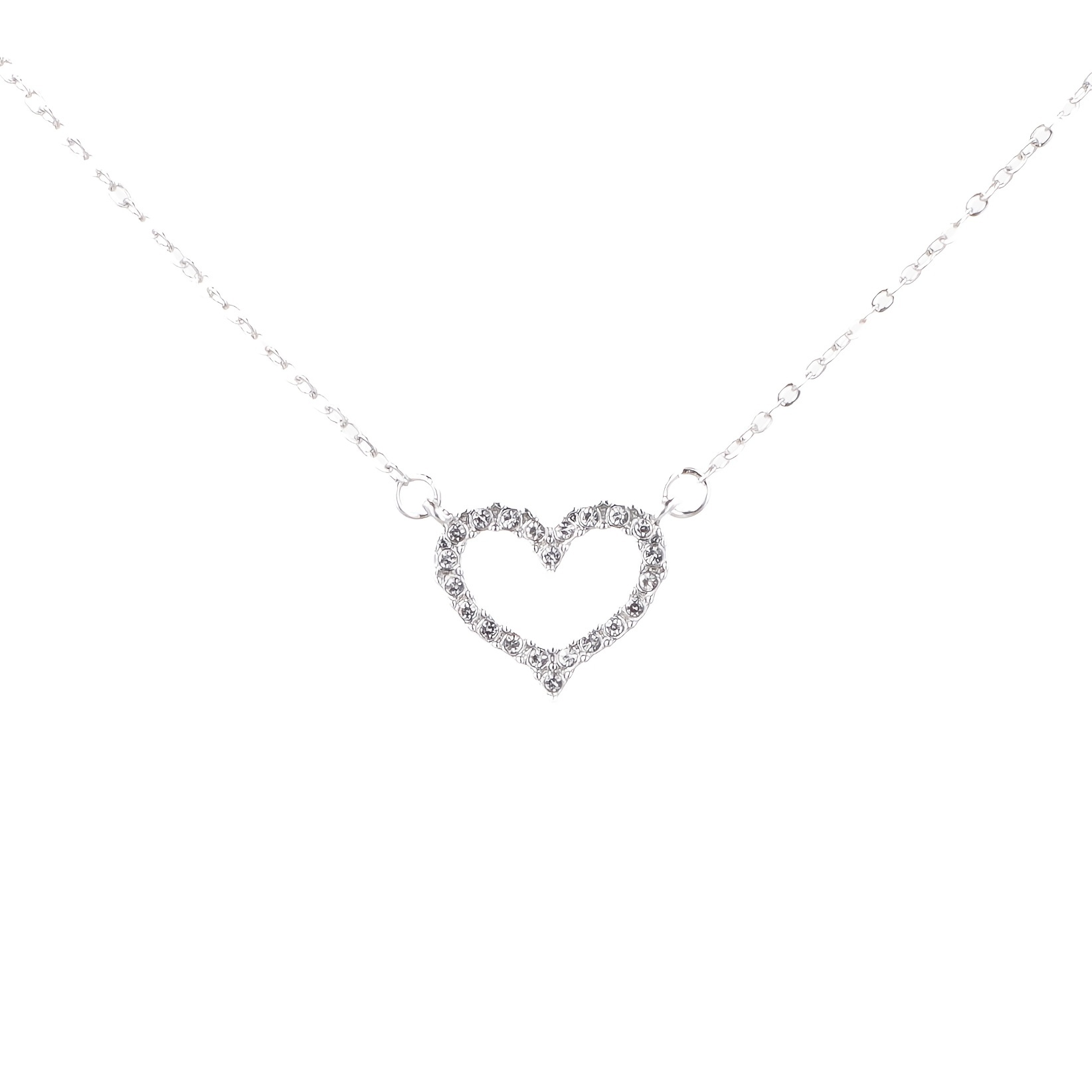 Fashion Simple Black Love Heart Pendant Necklace Clavicle Chain - Temu