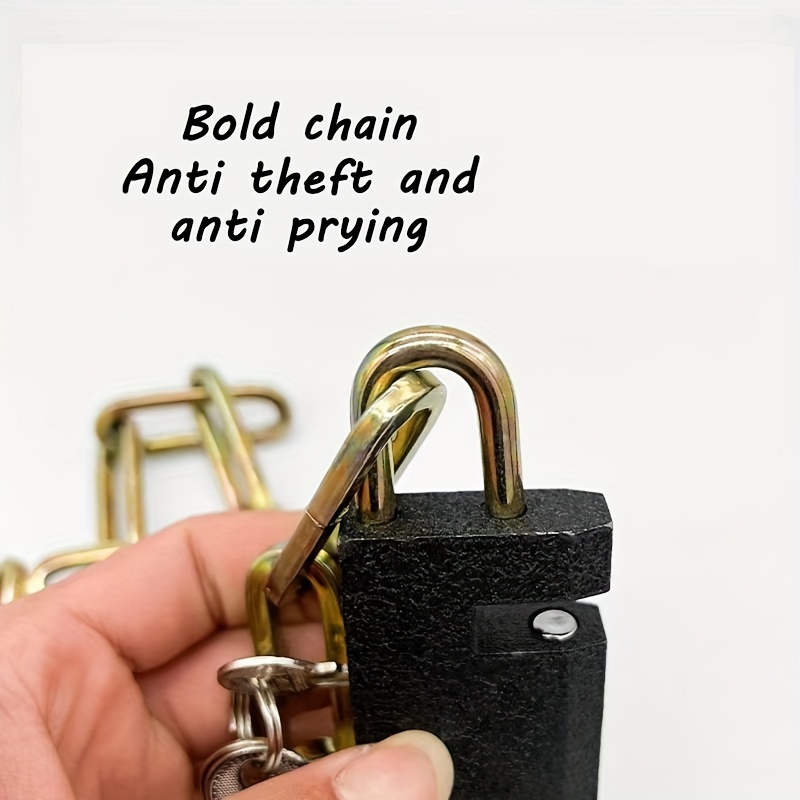 Security Chain Lock Bike Chain Lock Security Chain Cannot Be - Temu