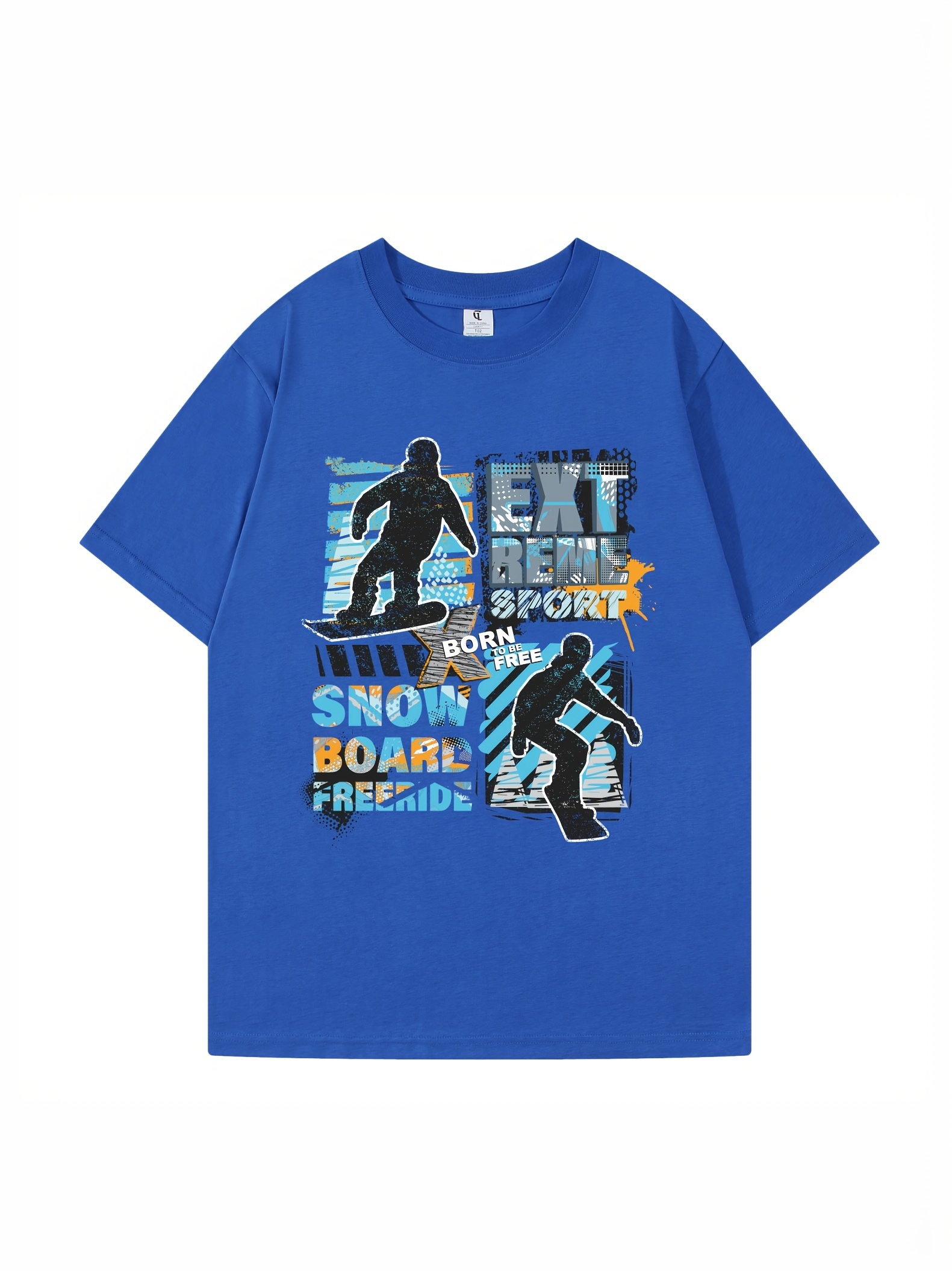 Men's Casual Crew Neck skate Boarding Usa Drawing T-shirt For Summer, Today's Best Daily Deals