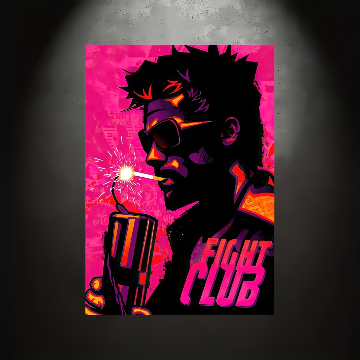 Canvas Print Vintage Canvas Poster Fight Club Wall Art Movie - Temu