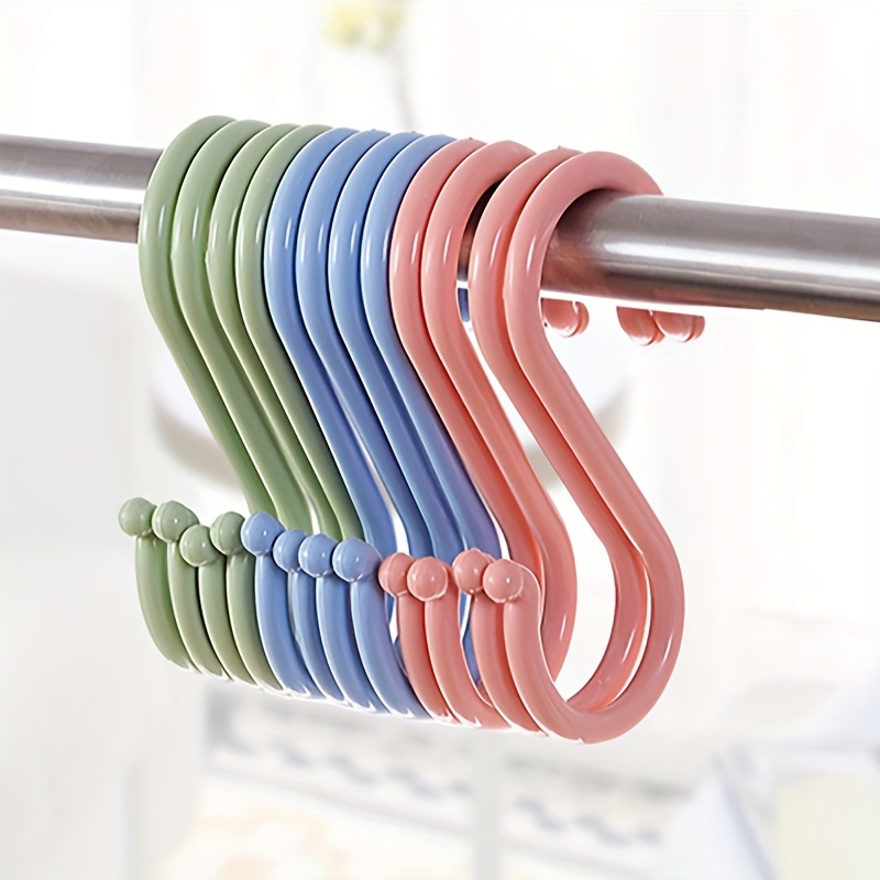 Creative Multi-purpose S Shaped Hook, Plastic Hanger Hook, Clothes