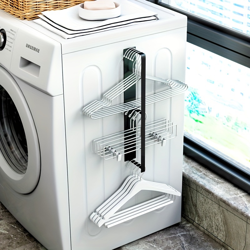1 Stück Magnetischer Kleiderbügel-Organizer,  Kleiderbügel-Aufbewahrungsregal Für Waschmaschine, Kleiderbügel-Stapler Für  Schrank-Waschküche