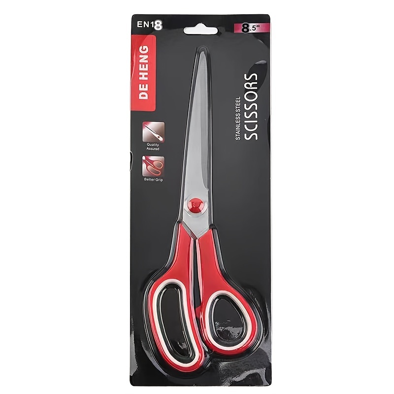 Ascend Tools 6 inch Non-Stick Stainless Steel Comfort Grip Stationery Scissors – for Office, School, Home, Kitchen, Arts Crafts, Sewing, Pape