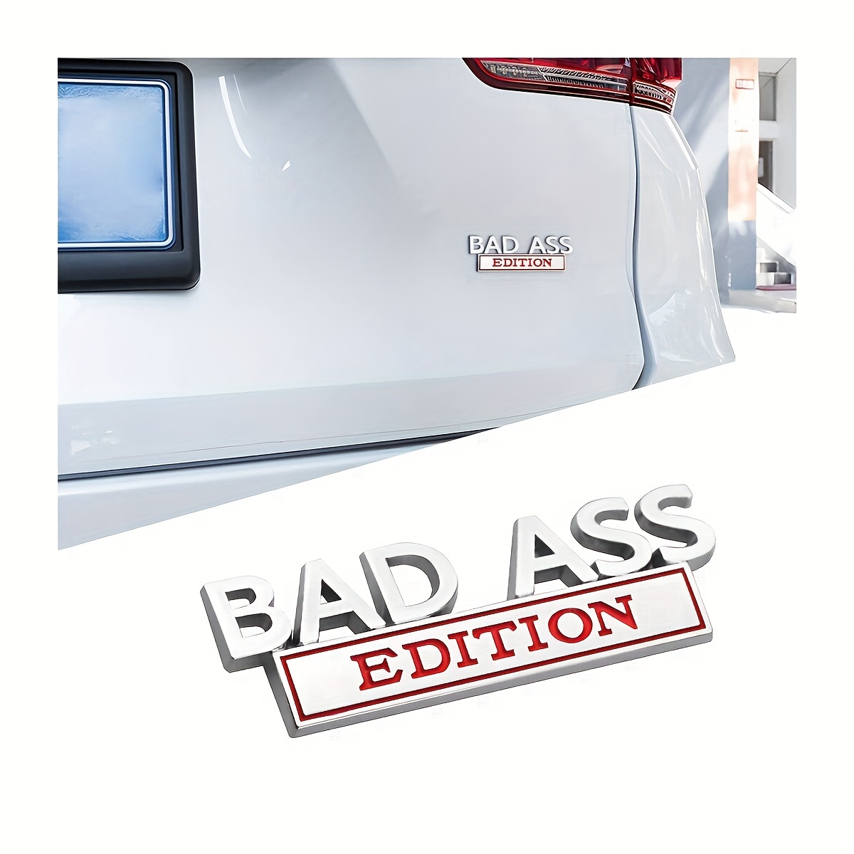 Car Bad Ass Edition Logo 3d Fender Badge Stickers Tailgate - Temu