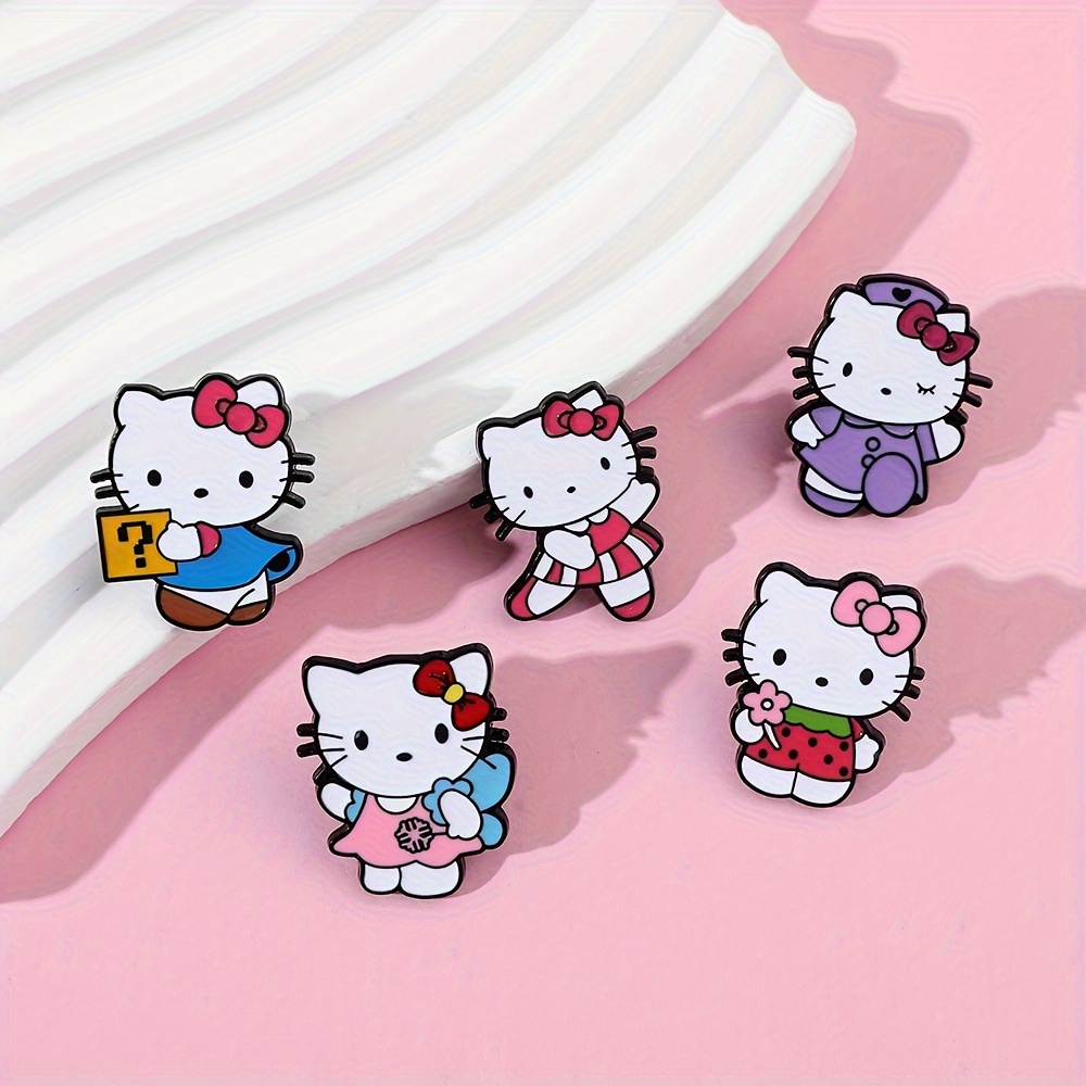 Hello Kitty Brooches Backpack  Hello Kitty Pins Backpacks - Animation  Derivatives/peripheral Products - Aliexpress