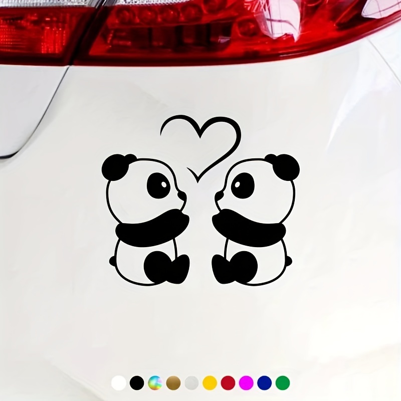 Romantische Panda Auto Styling Aufkleber Kunst Auto - Temu Germany